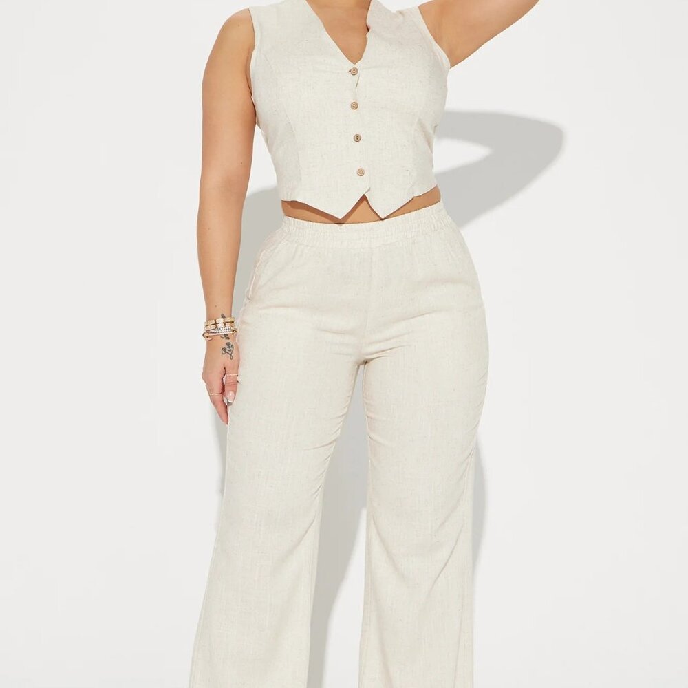 Linen Vest - Fashion Nova